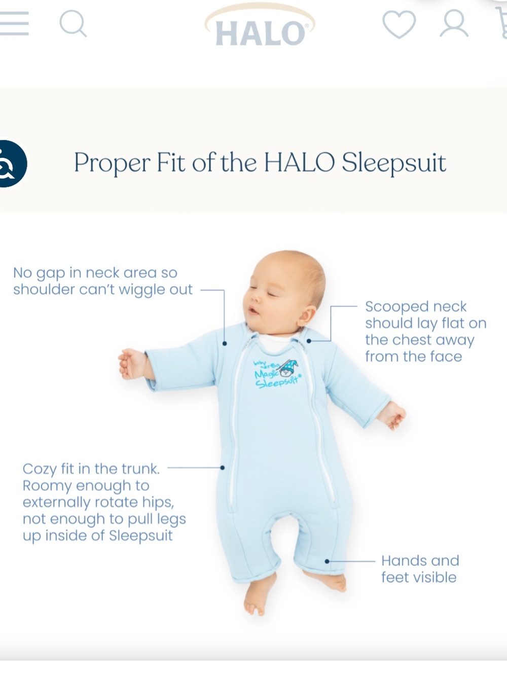 Baby Merlin’s Magic Sleepsuit Infant One-Piece - Small - Picture 5 of 5